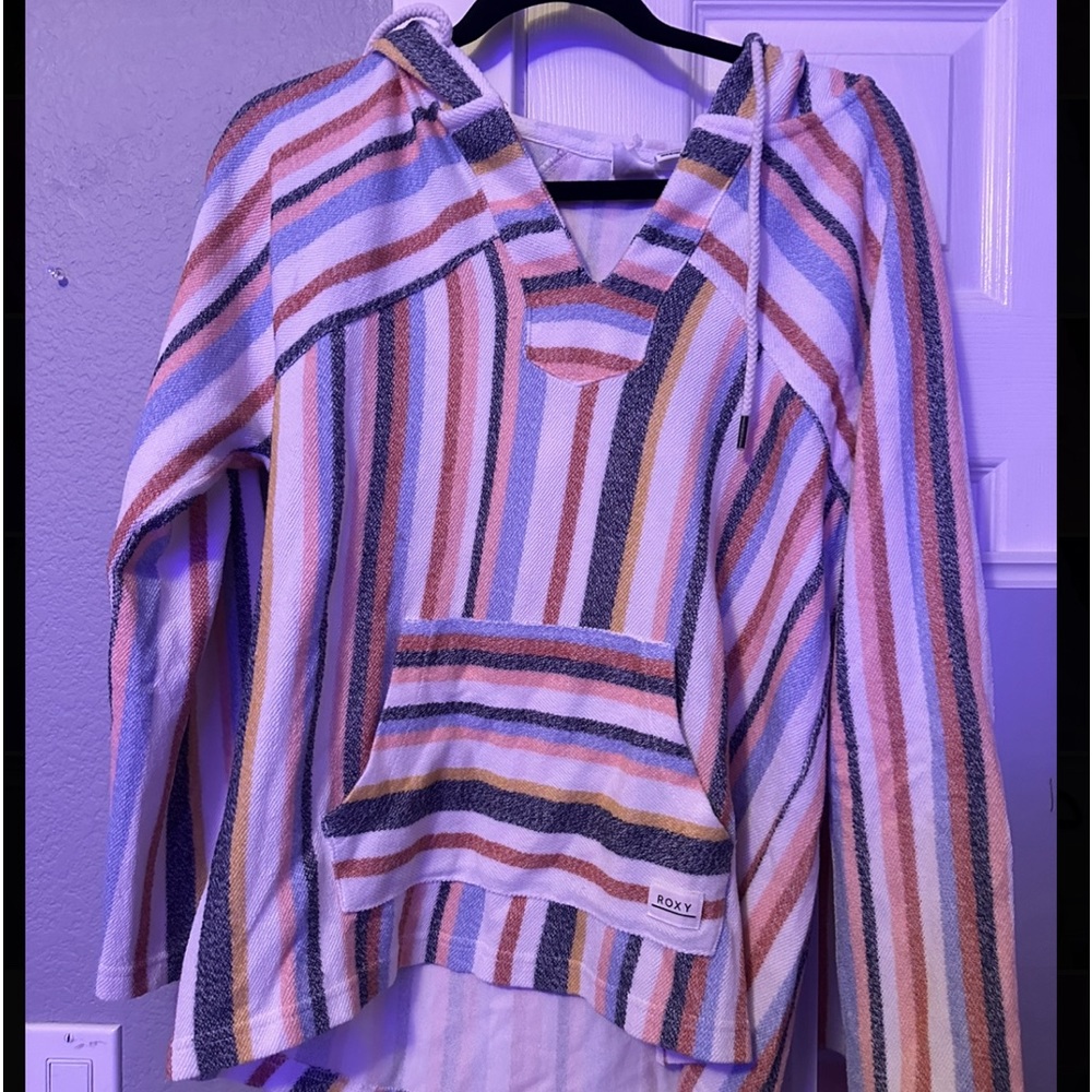 Roxy beach cover up w/ hood